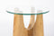 Zuiver Kobe Bijzettafel Rond 45 cm Glas/ Hout - Beige
