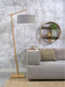GOOD&MOJO Vloerlamp Andes - Bamboe/Lichtgrijs - 72x47x176cm - Scandinavisch,Bohemian - Staande lampen voor Woonkamer - Slaapkamer