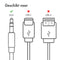 imoshion AUX Kabel - 1 meter - 3.5mm Jack Audio kabel - Male to Male - Zwart