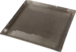 PTMD Pearce Vierkant Plateau - 37 x 37 x 2,5 cm - Aluminium - Zilver