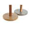 Houder voor keukenpapier Home ESPRIT Bruin Beige Grijs Acacia Dolomite 15 x 15 x 31,5 cm (2 Stuks)