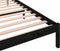 vidaXL - Bedframe - massief - grenenhout - zwart - 90x200 - cm