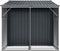 vidaXL - Tuinschuur - 277x192,5x179 - cm - gegalvaniseerd - staal - antracietkleur