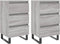 vidaXL - Nachtkastjes - 2 - st - 40x35x69 - cm - bewerkt - hout - grijs - sonoma - eiken
