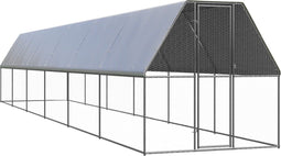vidaXL - Kippenhok - 2x12x2 - m - gegalvaniseerd - staal