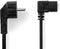 Nedis - Stroomkabel - Type F (CEE 7/7) Male - IEC-320-C13 - 90° Gehoekt - 3.00 m - Zwart