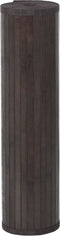 vidaXL - Vloerkleed - rechthoekig - 60x100 - cm - bamboe - donkerbruin