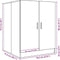 vidaXL - Wasmachinekast - 70,5x71,5x91,5 - cm - oud - houtkleurig