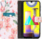 iMoshion Hoesje Geschikt voor Samsung Galaxy M31 Hoesje Met Pasjeshouder - iMoshion Design Softcase Bookcase - Meerkleurig / Blossom Watercolor