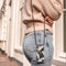 iMoshion Hoesje Geschikt voor Samsung Galaxy S20 Hoesje Met Koord - iMoshion Design Hoesje met Koord - Goud / Zwart / Transparant / Glamour Botanic