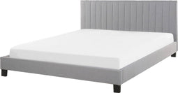 POITIERS - Tweepersoonsbed - Lichtgrijs - 140 x 200 cm - Polyester