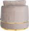 Richmond Interiors Fauteuil Kylie khaki velvet / gold (Quartz Khaki 903)