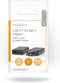Nedis USB-C Adapter - USB 3.2 Gen 1 - USB-C Male - HDMI Output - 4K@60Hz - Rond - Vernikkeld - Grijs / Zwart - Envelop