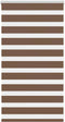 vidaXL - Zebra - rolgordijn - 90x100 - cm - stofbreedte - 85,9 - cm - polyester - bruin