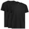 LEBASQ - Miles' T-shirt voor heren - Crew Neck - Extra lang - Zwart - L (3-pack)
