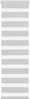 vidaXL - Zebra - rolgordijn - 45x150 - cm - stofbreedte - 40,9 - cm - lichtgrijs