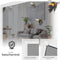 tectake® Inzethor - Raamhor - Op maat verstelbaar zonder boren - 100 x 120 cm - Wit