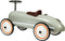 Little Dutch Retro Loopauto - Metalen loopauto - Rubberen wielen - Olijf groen