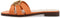 Guess Symo - Slippers - Leer met goudkleurig merkembleem - Oranje (2023)