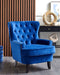 Fauteuil VIBORG II Fluweel Marineblauw