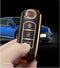 Autosleutel hoesje - TPU Sleutelhoesje - Sleutelcover - Autosleutelhoes - Geschikt voor Mazda - goud - A3 - Mazda 6, Mazda 3, Mazda 2, Mazda MX-5, Mazda CX-30, Mazda MX-30, Mazda CX-5, Mazda CX-60 - Auto Sleutel Accessoires gadgets - Kado - Cadeau
