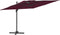 vidaXL - Zweefparasol - met - dubbel - dak - 400x300 - cm - bordeauxrood