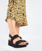 POSH by Poelman PARIS - Dames Sandalen - Plateauzool - Zwart - Maat 40