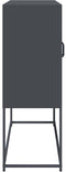 vidaXL - Dressoir - 100,5x39x107 - cm - koudgewalst - staal - antracietkleurig