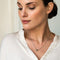 TI SENTO Dames Ketting - 925 zilver - Zilver geel verguld - Maat 42 - 3915SY