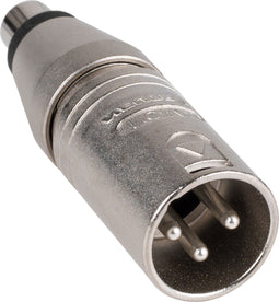 Neutrik NA2MPMF - XLR (m) - RCA (v) adapter - Zilver