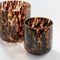 House of Seasons Theelichthouder - H15 x Ø14 cm - Bruin Glas