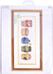Thea Gouverneur - Borduurpakket met telpatroon - 3046A - Voorgesorteerde DMC Garens - mosterdpotjes - Aida - 13 cm x 36 cm - DIY Kit