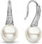 TI SENTO Dames Oorbellen - 925 zilver - Wit parel - 7938PW