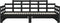 vidaXL - Slaapbank - uitschuifbaar - massief - grenenhout - zwart - 2x(80x200) - cm