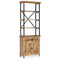 vidaXL - Dressoir - met - schappen - 65x30x180 - cm - massief - mangohout
