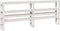 vidaXL - Hoofdbord - met - schappen - 180 - cm - massief - grenenhout - wit