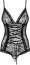 Obsessive Luiza - Erotische Body - Maat S/M - Zwart