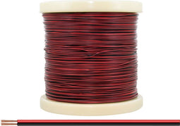 Donau Elektronik 218-500 Draad 2 x 0.14 mm² Rood/zwart 500 m