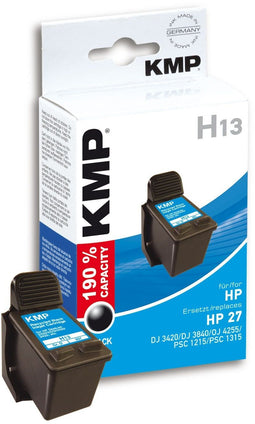 KMP H13 - Inktcartridge - Pigmentbasis - Zwart
