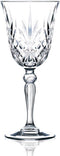 RCR Melodia - Wijnglazen - Geslepen detail - 27 cl - 6 stuks