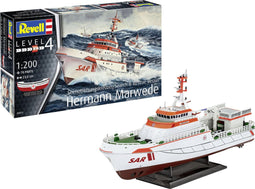 1:200 Revell 05812 Seenotkreuzer Hermann Marwede - Lifeboat DGzRS 46 Meter-class Plastic Modelbouwpakket
