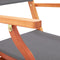 vidaXL - Tuinstoelen - inklapbaar - 4 - st - eucalyptushout - en - textileen - grijs