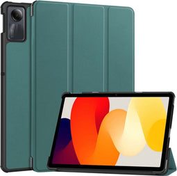 imoshion Tablet Hoes - Geschikt voor Xiaomi Redmi Pad SE - Trifold Bookcase - Donkergroen
