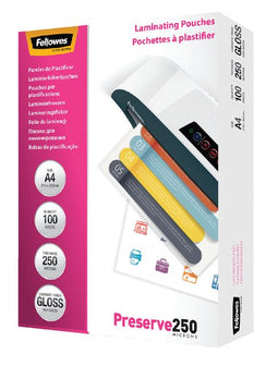 Fellowes lamineerhoezen A4 250 micron glanzend 100 stuks