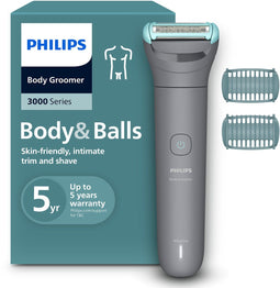 Philips Series 3000 - Bodygroomer - Drievoudig scheersysteem - Grijs