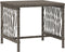 vidaXL - Ligbedden - 2 - stuks - met - Kussens - en - Tafel - Grijs - Poly - Rattan