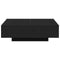 vidaXL - Salontafel - Zwart - Eiken - 100x100x31 - cm - Gelaagd - Hout
