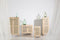 Astigarraga Sense - Wandkast - 2 deuren - Massief grenen - Rotan deuren - H:115,5cm x B:70,8cm x D:33cm