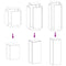 vidaXL - Plantenstands - - - 3-delige - set - in - antraciet - staal