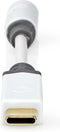 Nedis CCBW65950WT01 - Audio-adapterkabel 3,5mm naar USB-C - 10cm - Wit